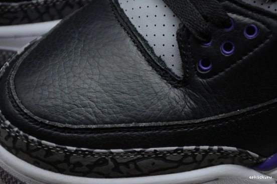 Cheap EP Air Jordan Purple Black CT8532-050 Court Retro 3 CT8532-050 0119